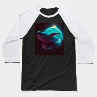 Whale dream in space Baseball T-Shirt